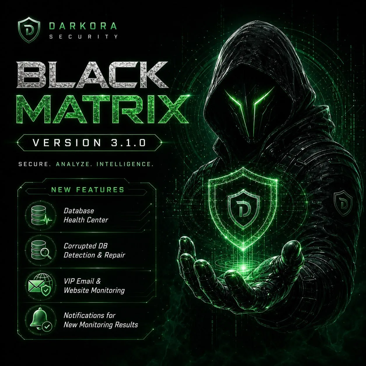 Black Matrix cybersecurity software interface