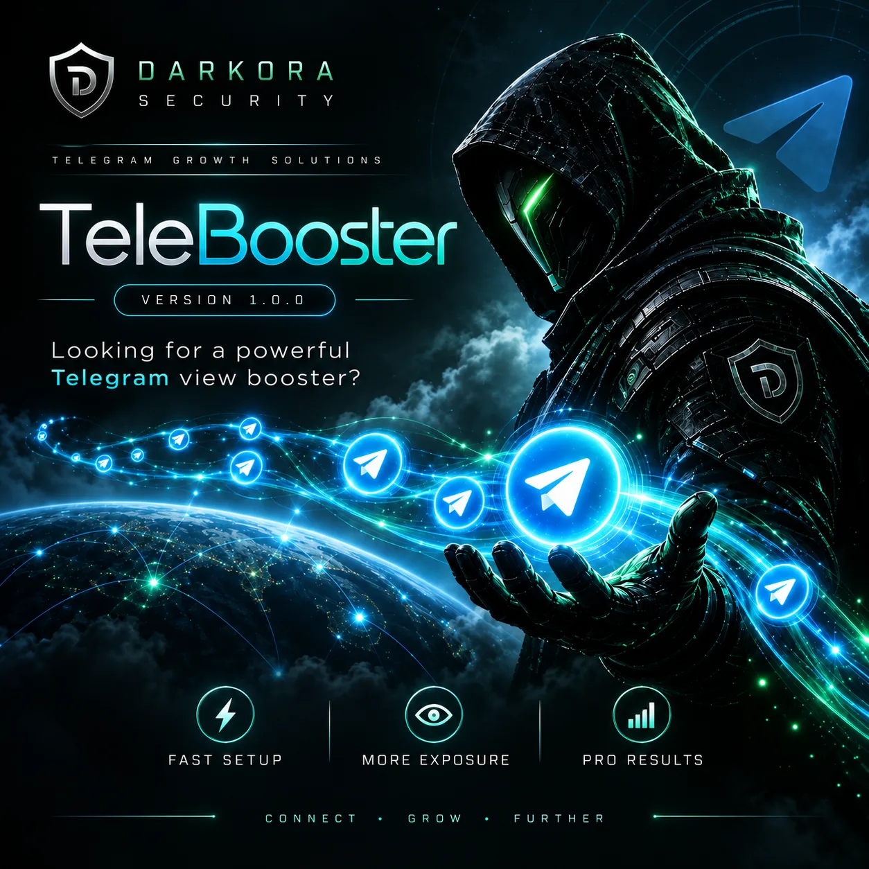 TeleBooster cybersecurity software interface