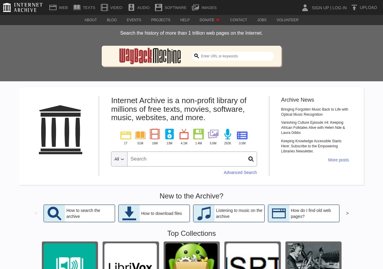Screenshot of archive.org captured during the latest DarkOra website safety scan