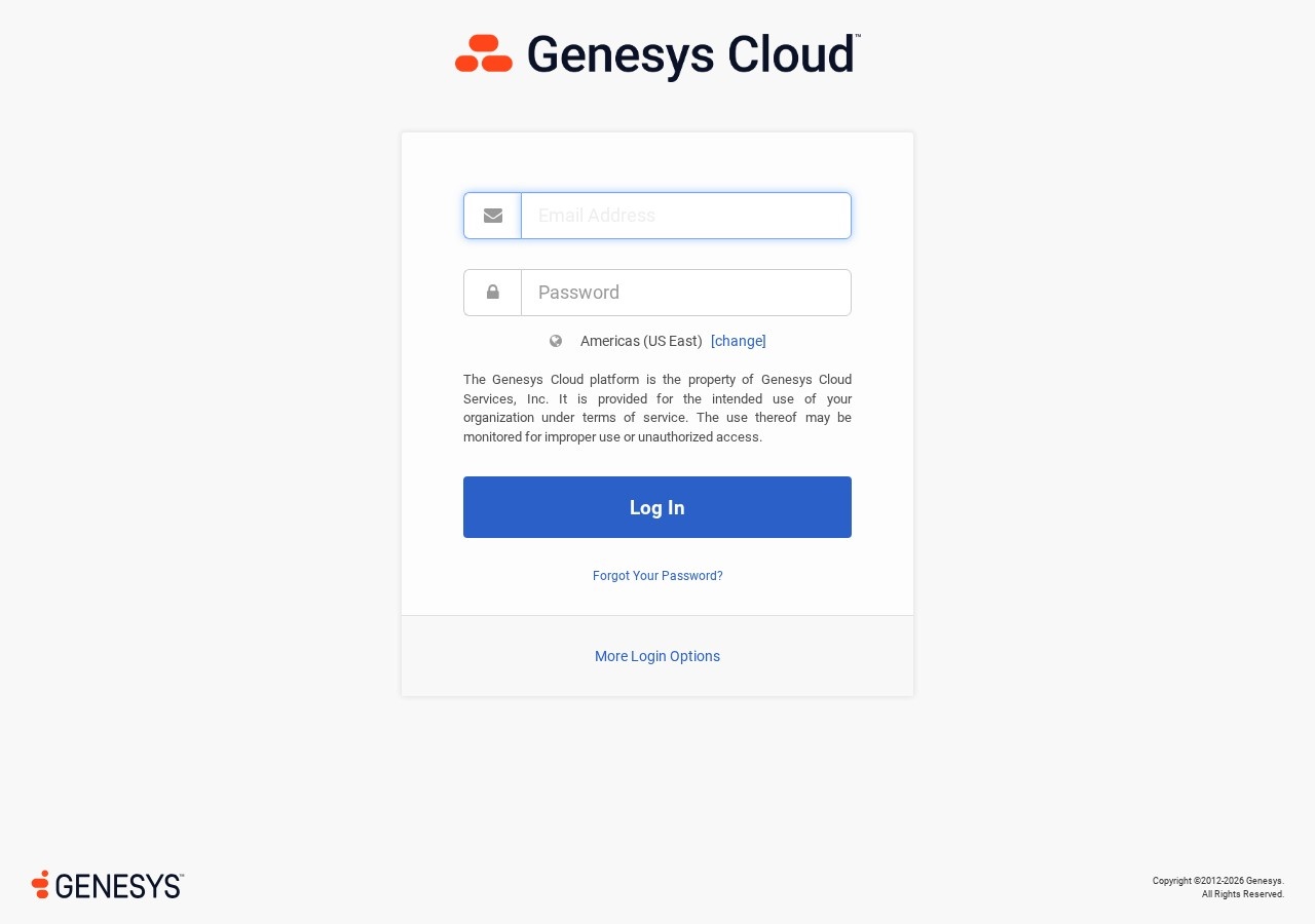 Screenshot of login.mypurecloud.com captured during the latest DarkOra scan