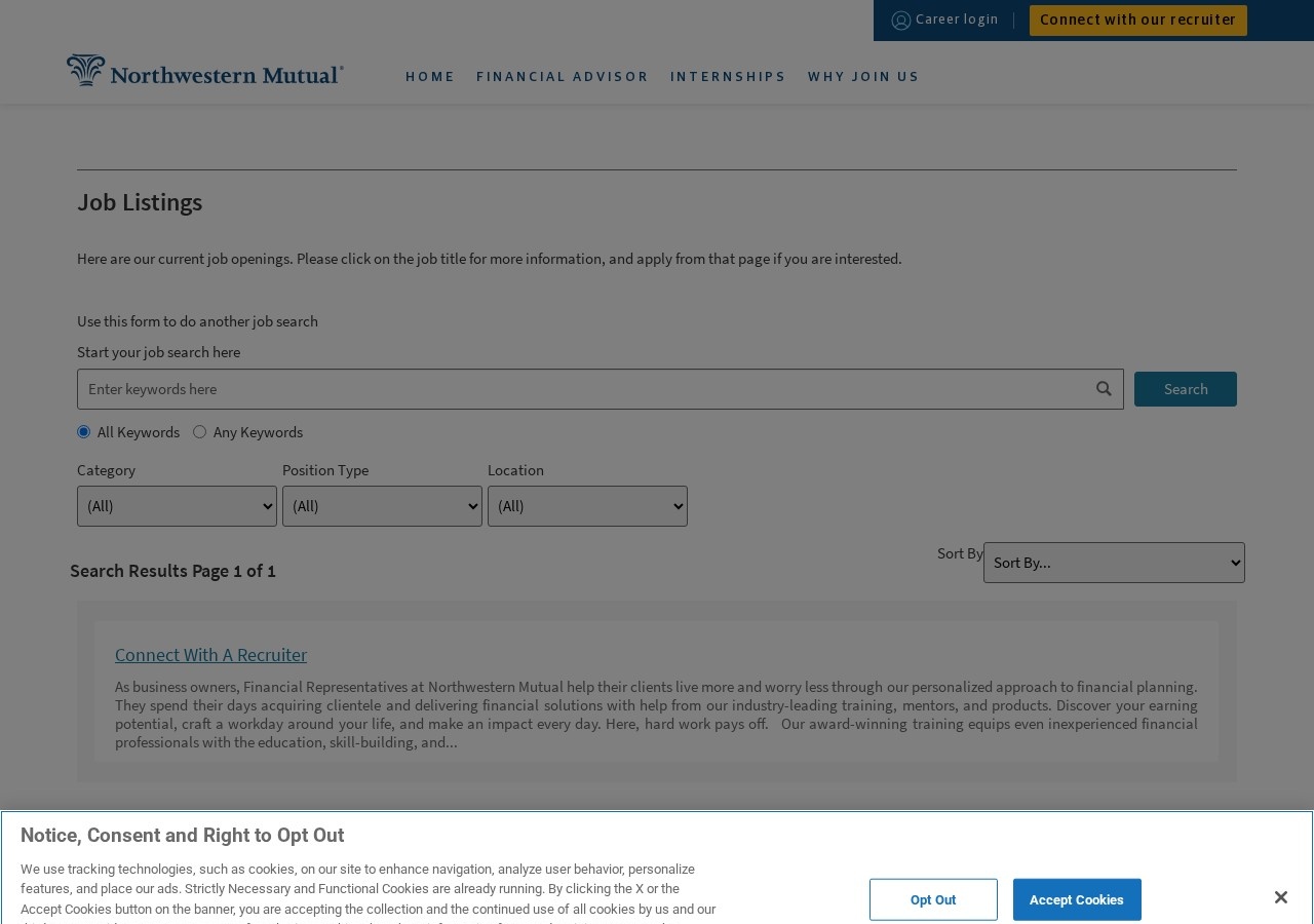 Screenshot of opportunities-northwesternmutual.icims.com captured during the latest DarkOra website safety scan