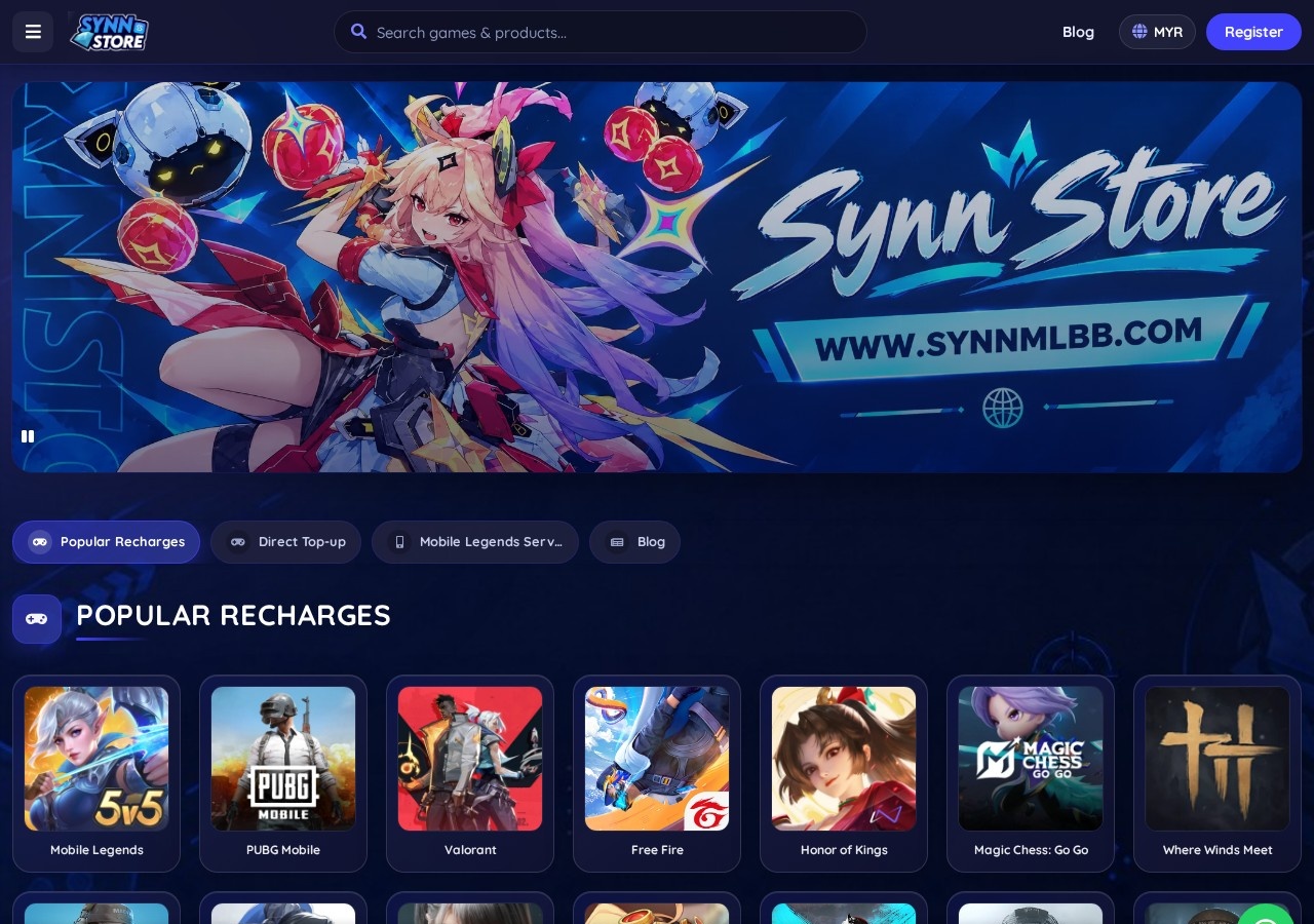 Screenshot of synnmlbb.com captured during the latest DarkOra website safety scan