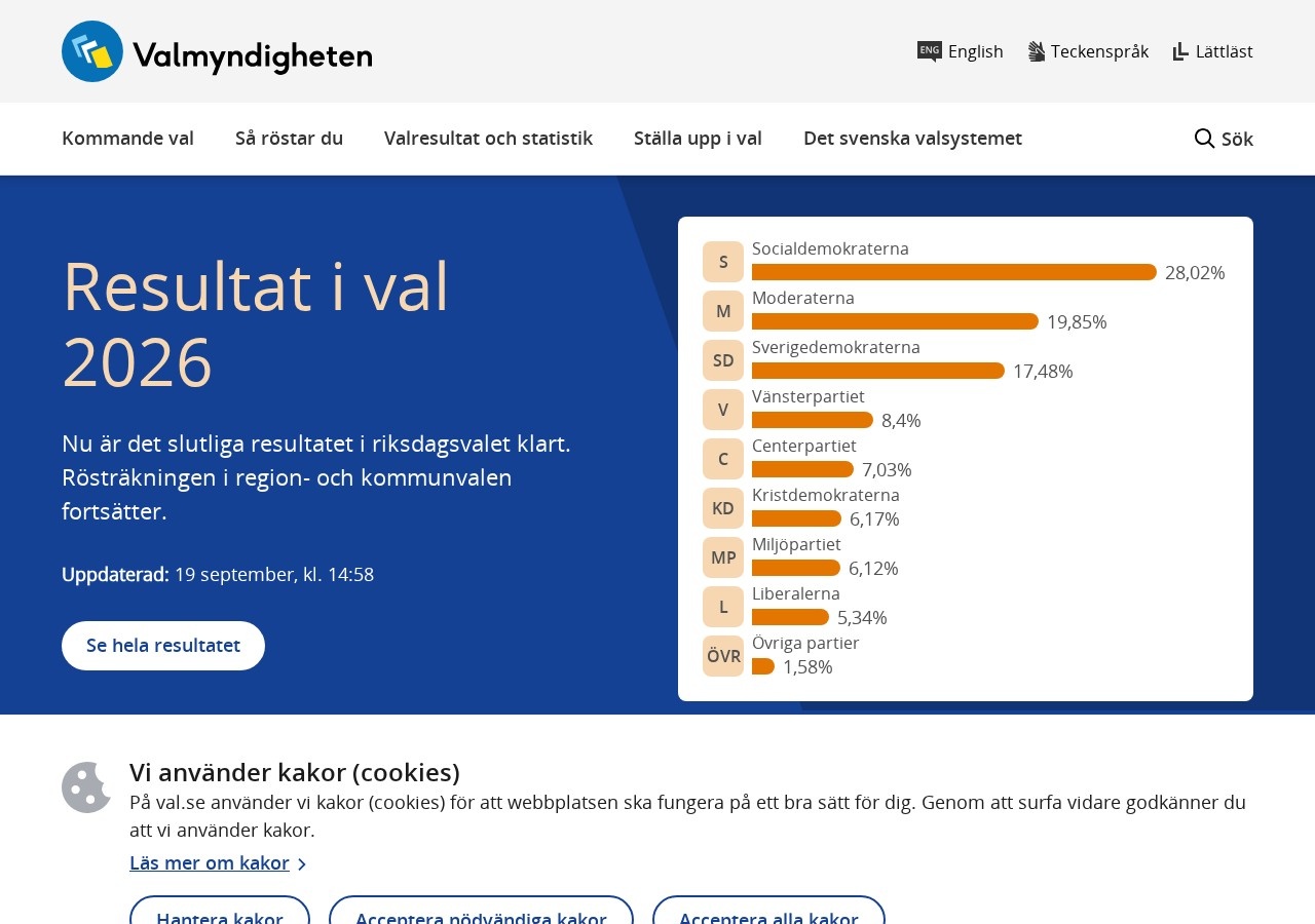Screenshot of val.se captured during the latest DarkOra website safety scan